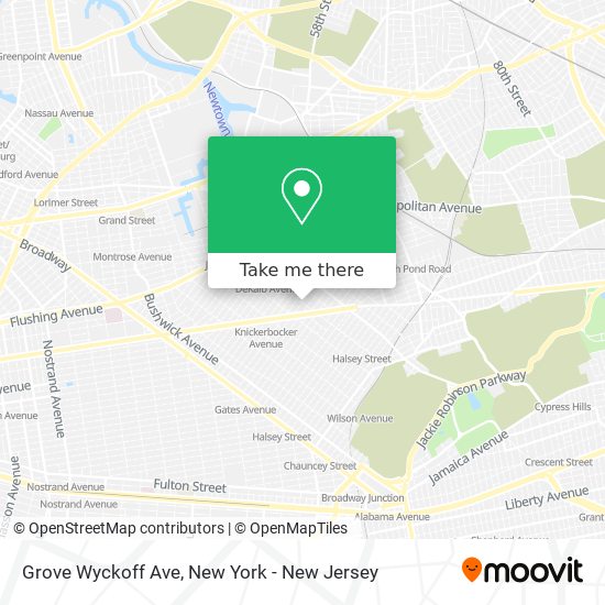 Mapa de Grove Wyckoff Ave