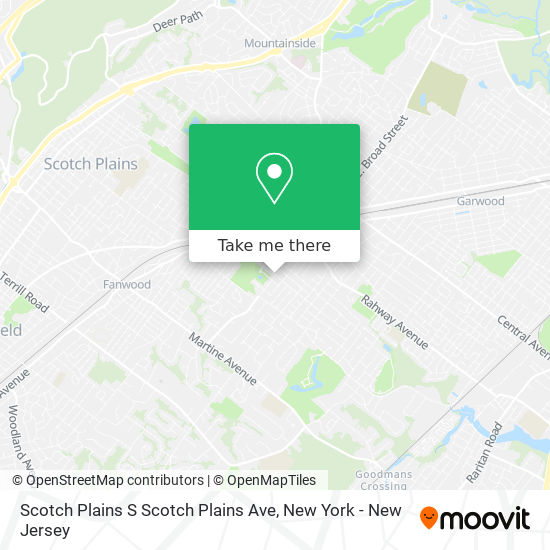 Mapa de Scotch Plains S Scotch Plains Ave