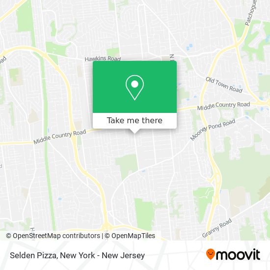 Selden Pizza map