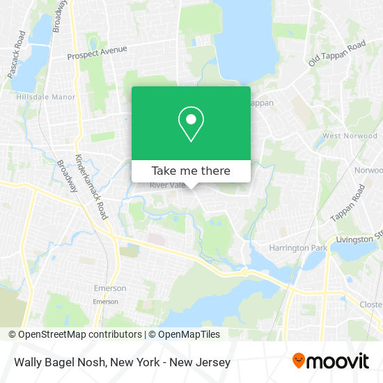 Wally Bagel Nosh map