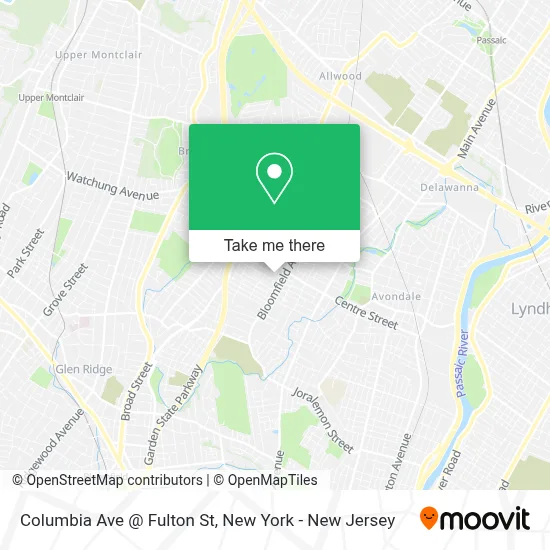 Columbia Ave @ Fulton St map
