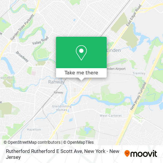 Mapa de Rutherford Rutherford E Scott Ave