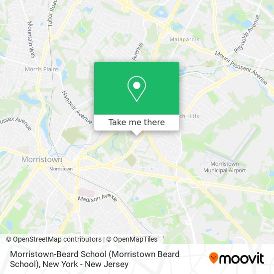 Mapa de Morristown-Beard School