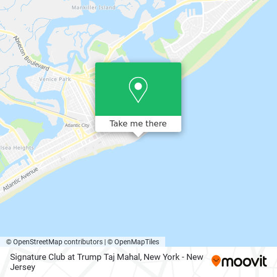 Signature Club at Trump Taj Mahal map