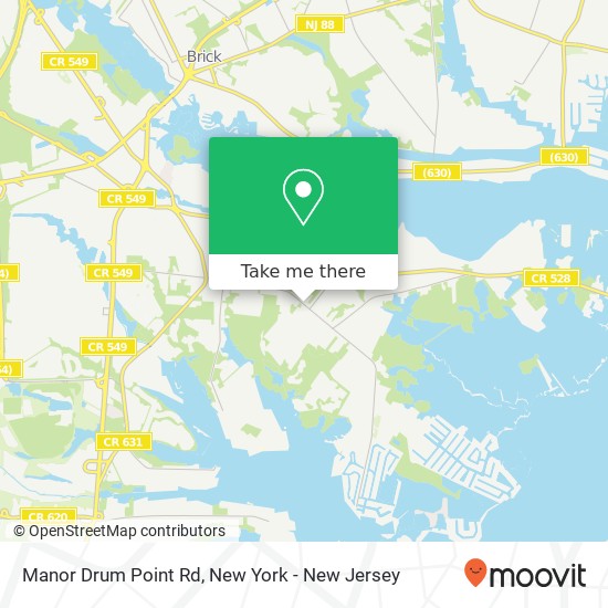 Manor Drum Point Rd, Brick, NJ 08723 map