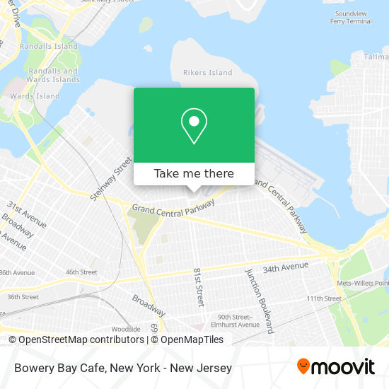 Mapa de Bowery Bay Cafe