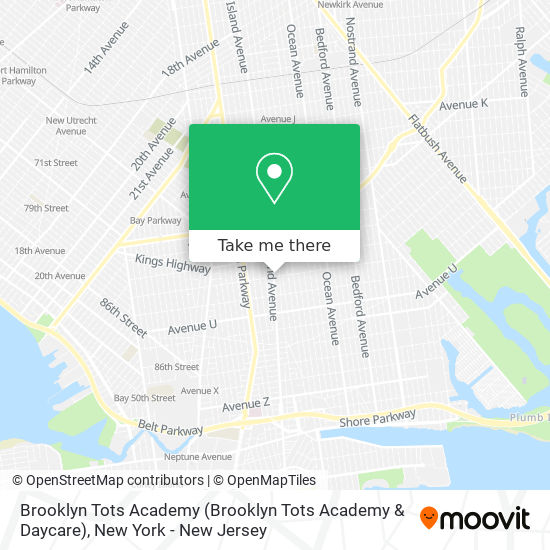 Brooklyn Tots Academy map
