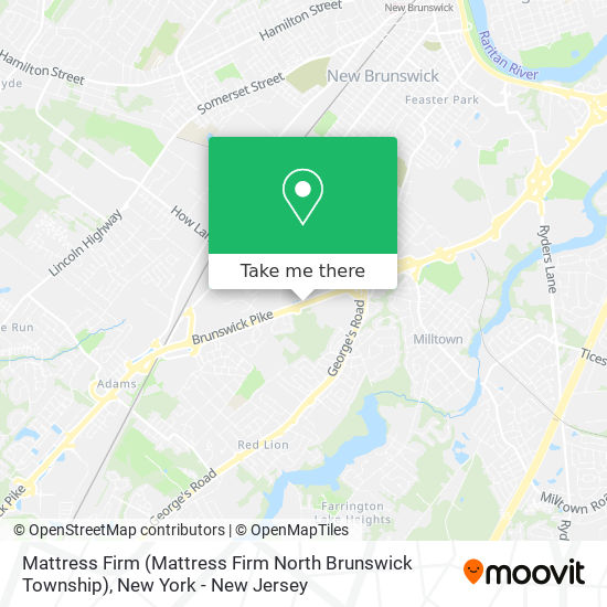Mapa de Mattress Firm (Mattress Firm North Brunswick Township)