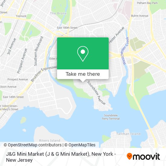 Mapa de J&G Mini Market