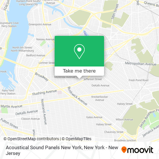 Acoustical Sound Panels New York map