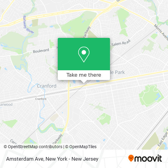 Amsterdam Ave map