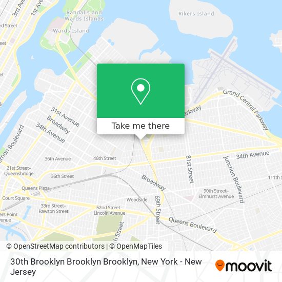 Mapa de 30th Brooklyn Brooklyn Brooklyn