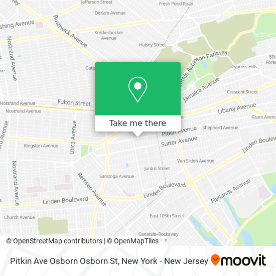 Mapa de Pitkin Ave Osborn Osborn St