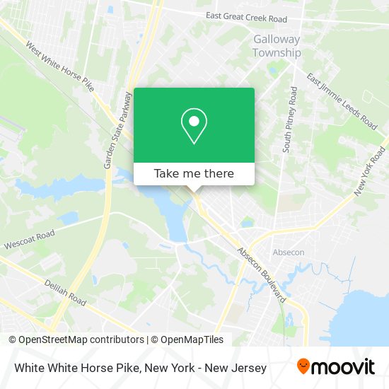 White White Horse Pike map