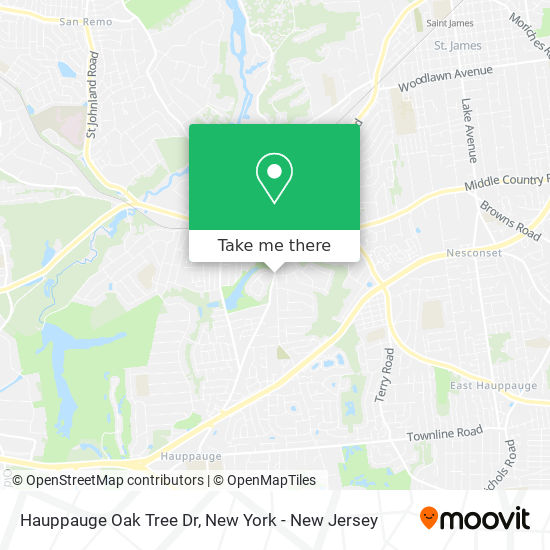 Mapa de Hauppauge Oak Tree Dr