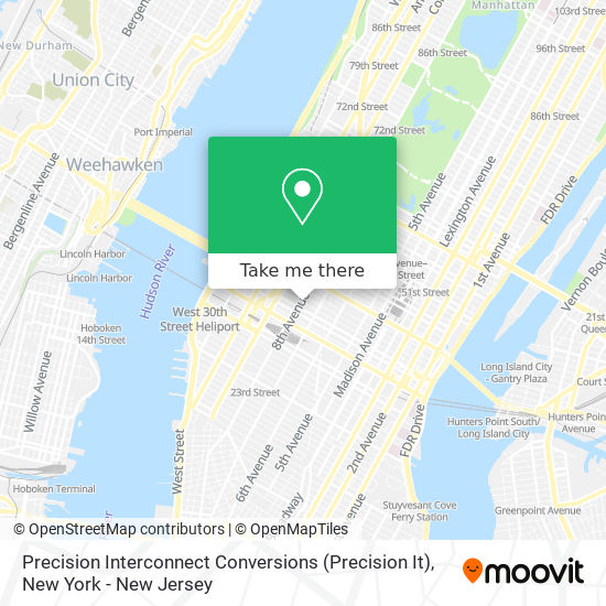 Mapa de Precision Interconnect Conversions (Precision It)