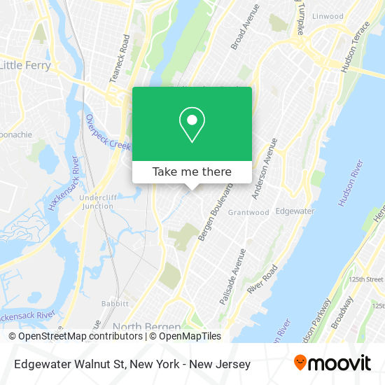 Mapa de Edgewater Walnut St