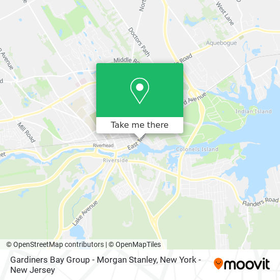 Gardiners Bay Group - Morgan Stanley map