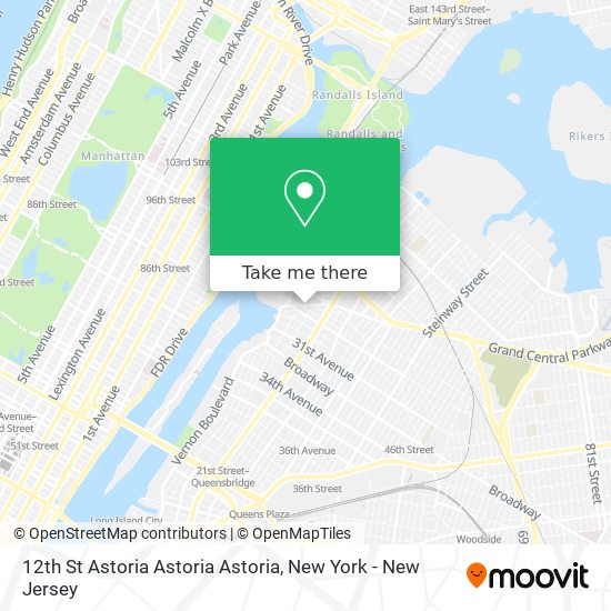 12th St Astoria Astoria Astoria map