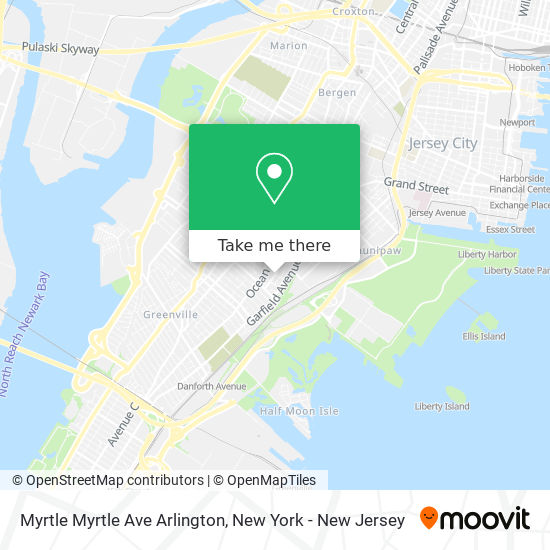 Mapa de Myrtle Myrtle Ave Arlington