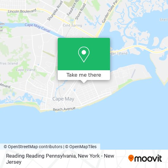Mapa de Reading Reading Pennsylvania