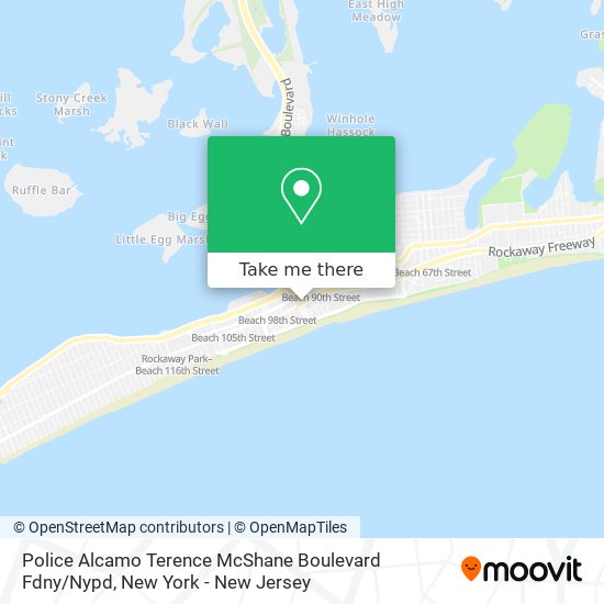 Mapa de Police Alcamo Terence McShane Boulevard Fdny / Nypd