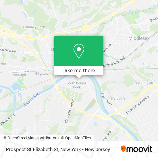 Prospect St Elizabeth St map
