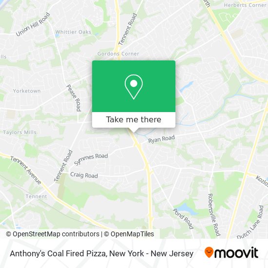 Anthony's Coal Fired Pizza map