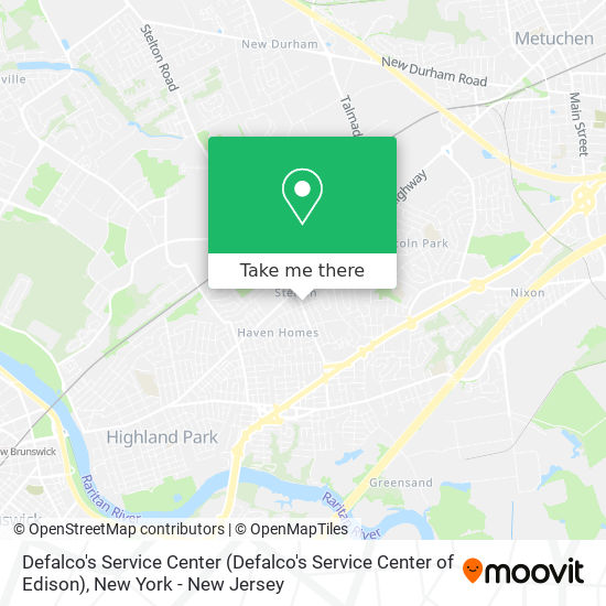 Defalco's Service Center (Defalco's Service Center of Edison) map