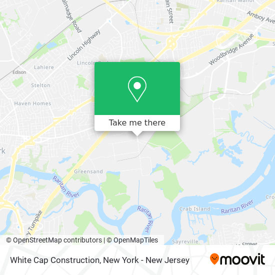 White Cap Construction map