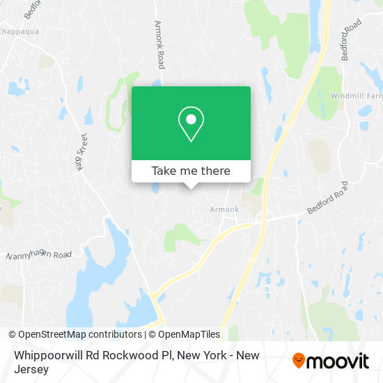 Whippoorwill Rd Rockwood Pl map