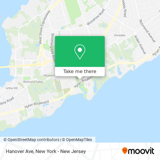 Mapa de Hanover Ave
