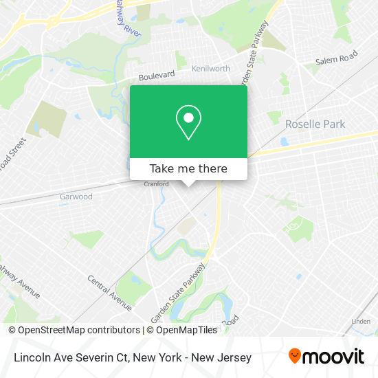 Lincoln Ave Severin Ct map