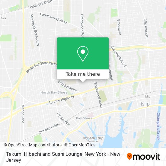 Takumi Hibachi and Sushi Lounge map