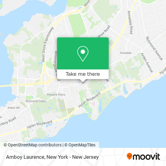 Amboy Laurence map