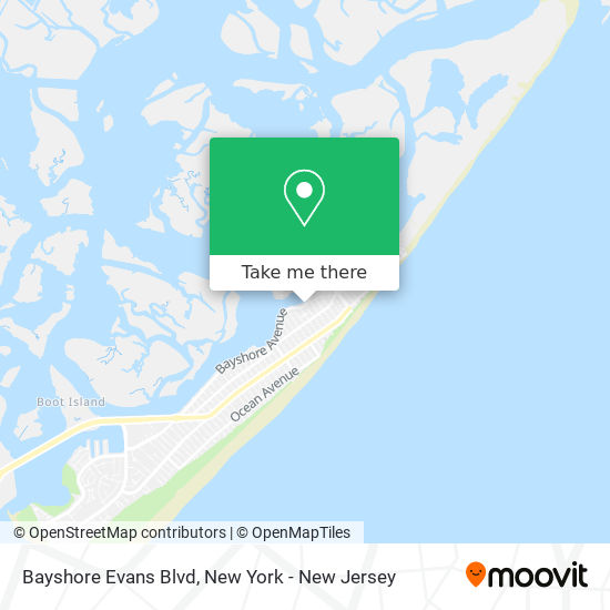 Mapa de Bayshore Evans Blvd