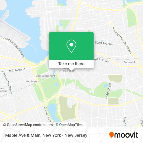 Maple Ave & Main map