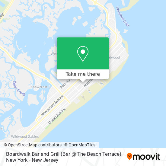 Mapa de Boardwalk Bar and Grill (Bar @ The Beach Terrace)