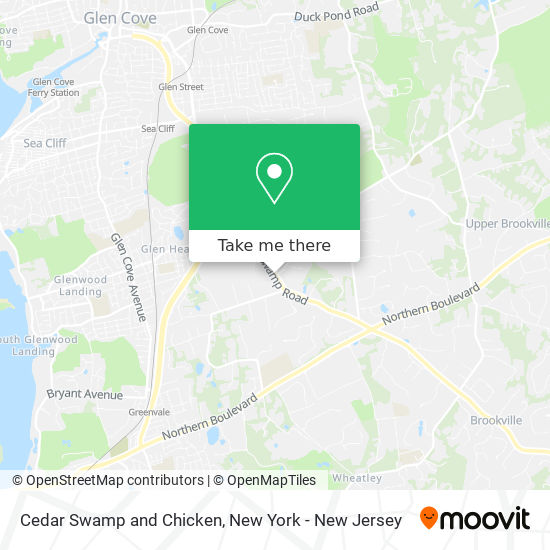 Cedar Swamp and Chicken map