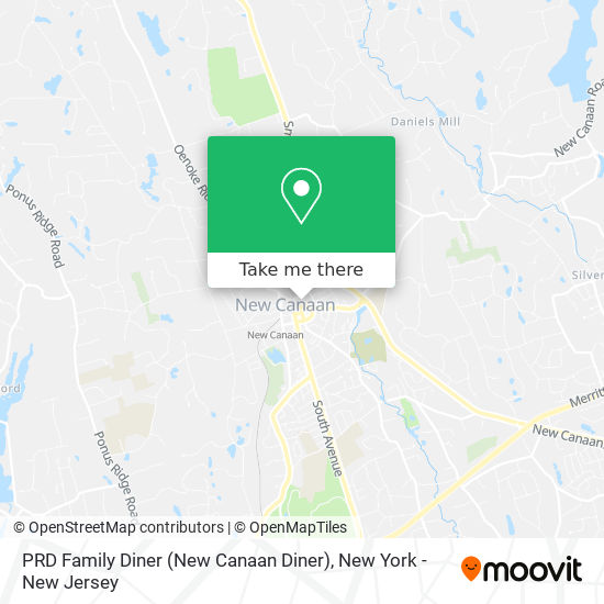 Mapa de PRD Family Diner (New Canaan Diner)