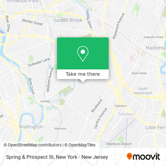 Mapa de Spring & Prospect St