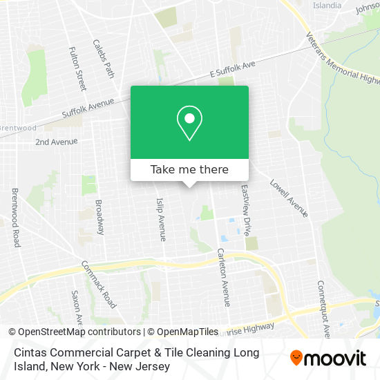 Cintas Commercial Carpet & Tile Cleaning Long Island map