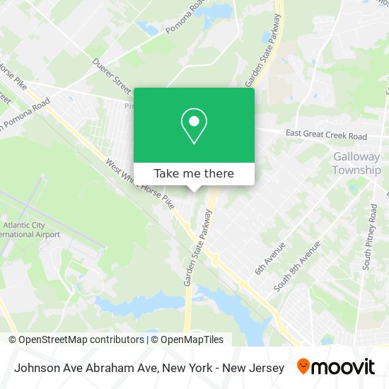 Mapa de Johnson Ave Abraham Ave