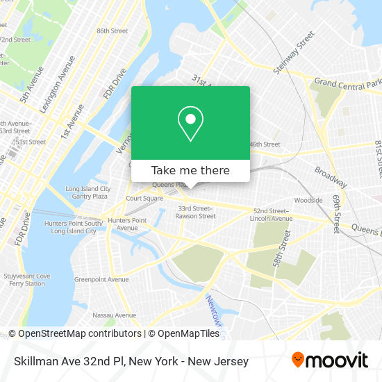 Skillman Ave 32nd Pl map