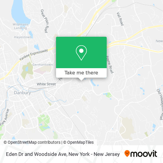 Eden Dr and Woodside Ave map