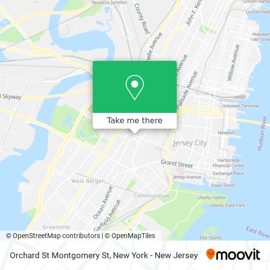 Mapa de Orchard St Montgomery St