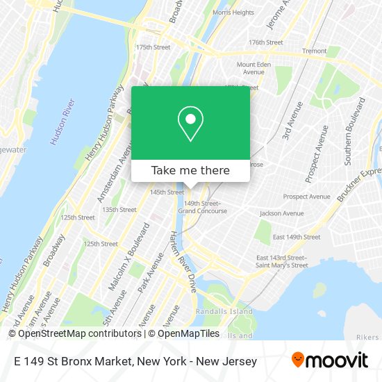 E 149 St Bronx Market map
