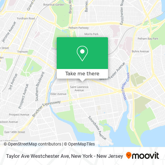 Taylor Ave Westchester Ave map