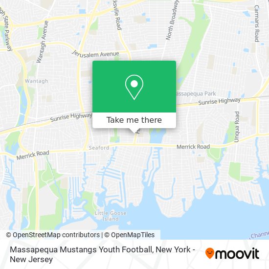 Mapa de Massapequa Mustangs Youth Football