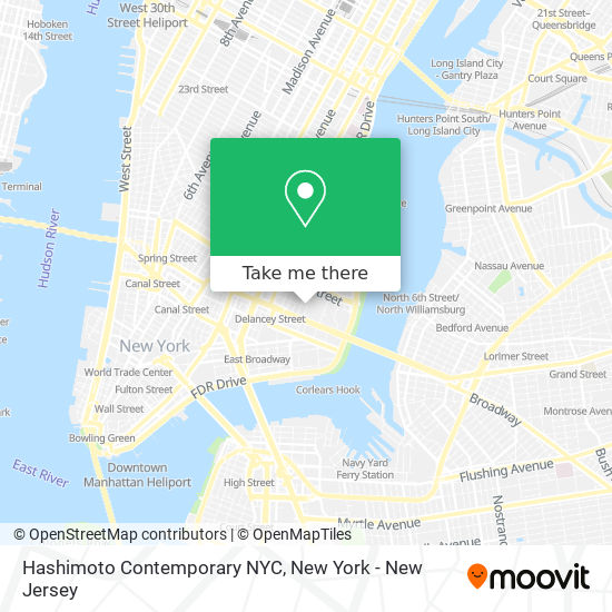 Mapa de Hashimoto Contemporary NYC